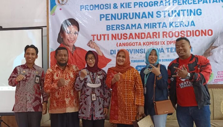 Sosialisasi Penanganan Stunting di Desa Karangduren Kec Tengaran Kab. Semarang. (FOTO: AJP TIMES Indonesia)