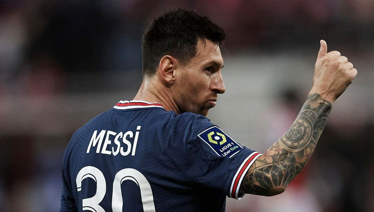 Lionel Messi berhasil melewati rekor rekor gol non penalti milik Cristiano Ronaldo. (foto: Reuters/Benoit Tessier) 