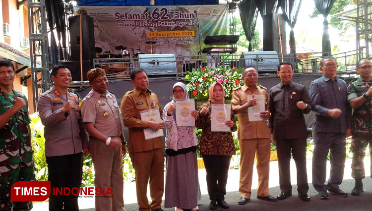 Peringatan HUT ATR/BPN ke-62 di Kabupaten Majalengka. (FOTO: Jaja Sumarja/TIMES Indonesia)