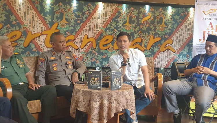 Bedah Buku novel Api Jihad di Tanah Suriah. (Foto: LTN NU for TIMES Indonesia)