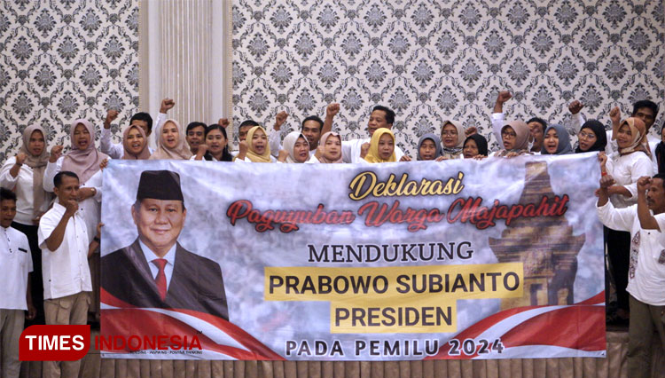 Paguyuban Warga Majapahit Deklarasi Prabowo Subianto Presiden 2024