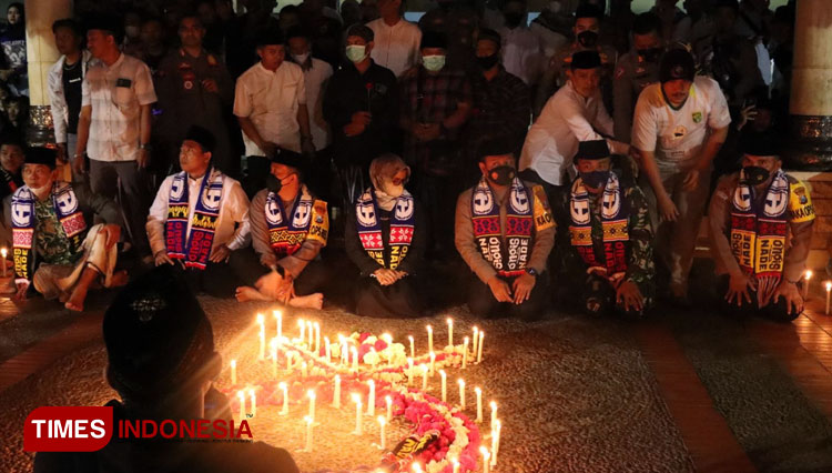 Doa Warga Blitar Raya untuk Korban Tragedi Stadion Kanjuruhan