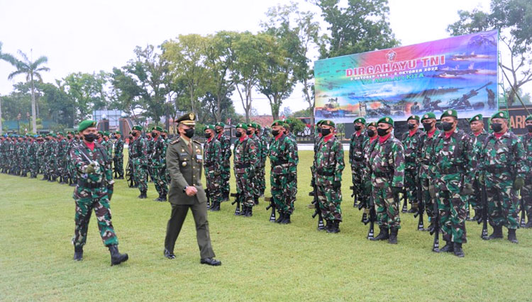 Upacara HUT Ke-77 TNI, Panglima Imbau Prajurit Jaga Kepercayaan Masyarakat