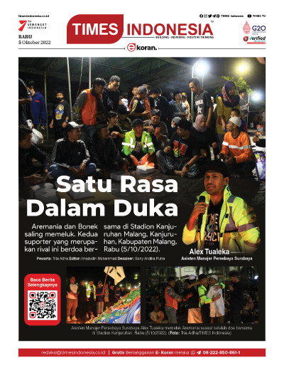  	Edisi Rabu, 5 Oktober 2022: E-Koran, Bacaan Positif Masyarakat 5.0 