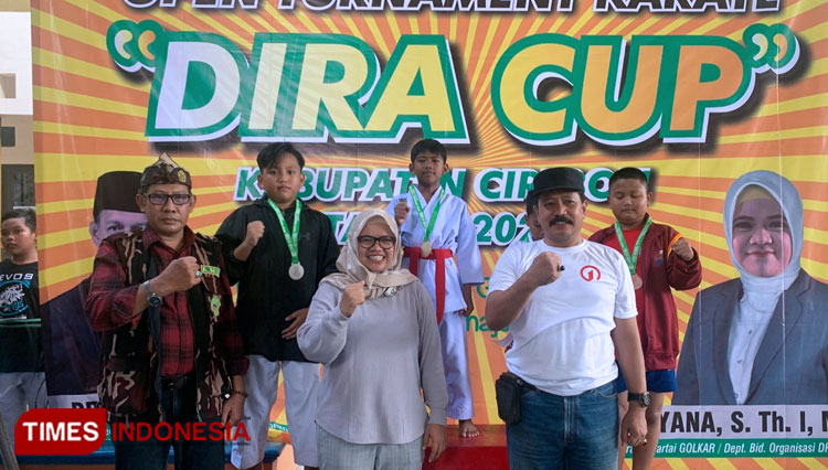 450 Atlet Karate Cirebon Raya Ikuti Open Tournament Karate Dira Cup 2022