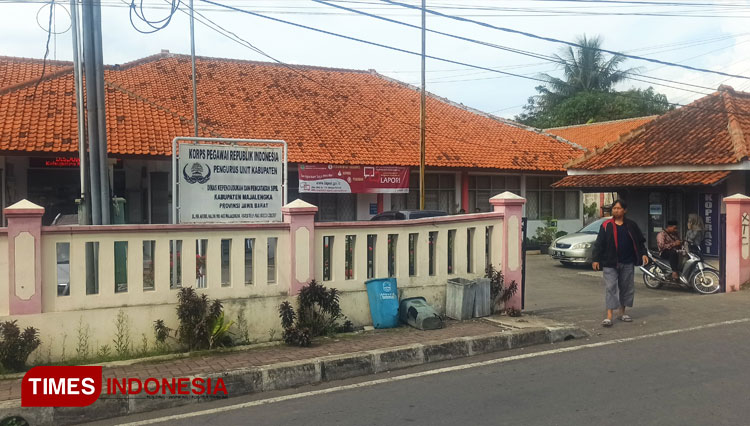 Kantor Disdukcapil Kabupaten Majalengka. (FOTO: Jaja Sumarja/TIMES Indonesia)
