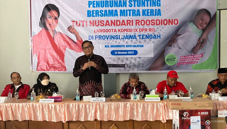 Sosialisasi Penanganan Percepatan Stunting di Kelurahan Ledok, Kec Argomulyo, Kodya Salatiga. (FOTO: AJP TIMES Indonesia)