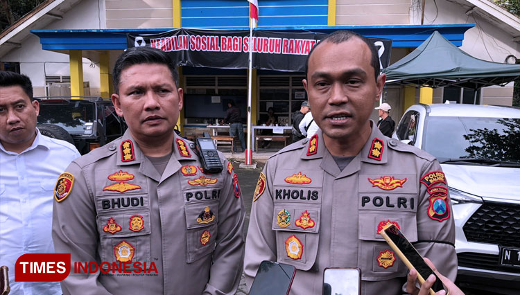 Kapolres Malang, AKBP Putu Kholis Aryana saat ditemui awak media di gedung KNPI Kota Malang, Senin (17/10/2022). (Foto: Rizky Kurniawan Pratama/TIMES Indonesia)