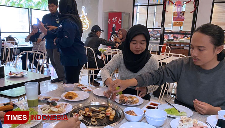 Hodai Resto penyaji hidangan all you can eat di Kota Malang pas untuk makan bersama kawan-kawan. (foto: Ratu Bunga/TIMES Indonesia)