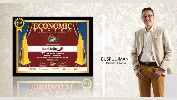 Bank Jatim Raih Penghargaan Indonesia Finance Award 2022 TIMES Indonesia   Dirut Bank Jatim Busrul Iman 