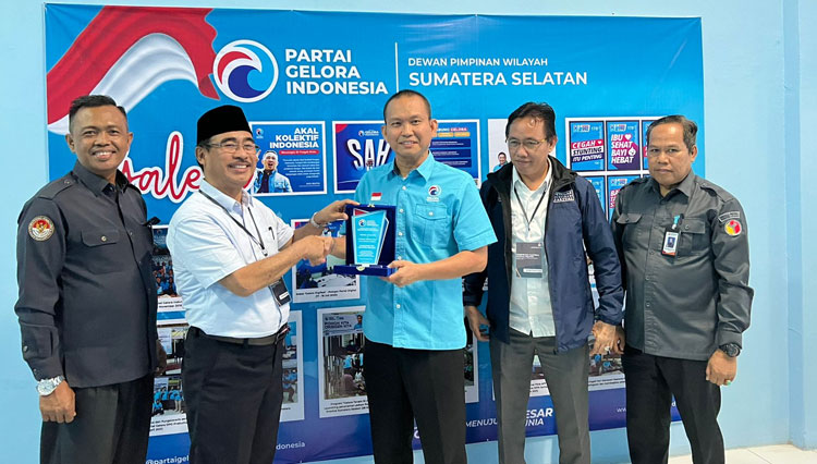 Partai Gelora Sumsel saat dilakukan verifikasi faktual oleh KPU Sumsel dan Bawaslu Sumsel (Foto : Erza for TIMES Indonesia)