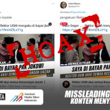 CEK FAKTA: Salah, Rektor UGM Akui Kecurangan Ijazah dan Mengaku Dibayar Jokowi