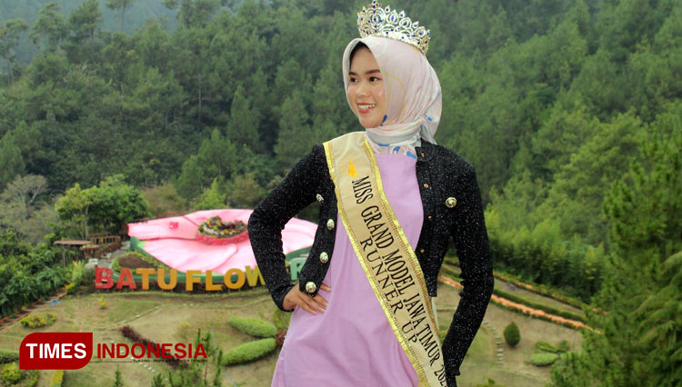 Bilqis Islach Waffrodah Wakili Jawa Timur Ajang Miss Grand Model Muslimah 2022