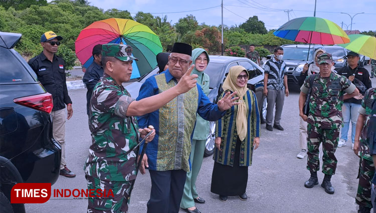 Berkunjung Ke Tidore Wali Kota Ajak Pangdam Pattimura Tinjau Lokasi