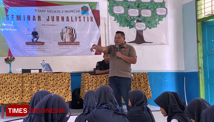 Kenalkan Siswa Ilmu Jurnalistik, SMPN 2 Muncar Banyuwangi Undang TIMES Indonesia