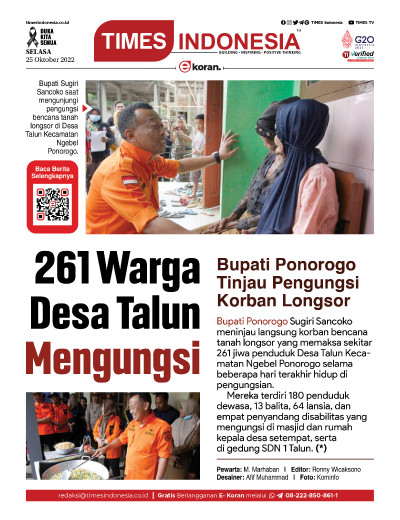 Edisi Selasa, 25 Oktober 2022: E-Koran, Bacaan Positif Masyarakat 5.0