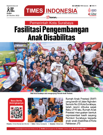 Edisi Rabu, 26 Oktober 2022: E-Koran, Bacaan Positif Masyarakat 5.0