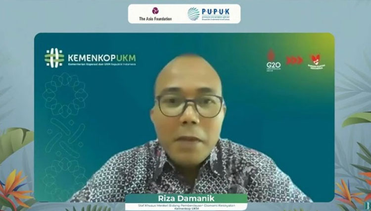 Staf Khusus Menteri Bidang Pemberdayaan Ekonomi Kerakyatan Kemenkop UKM, Reza Damanik. (FOTO: AJP TIMES Indonesia)