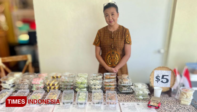 Traditional Indonesian food was back to being a favorite at another South Florida Festival held at the Deerfield Beach Cultural Center, Broward County. (Foto: Maria/TIMES Indonesia)