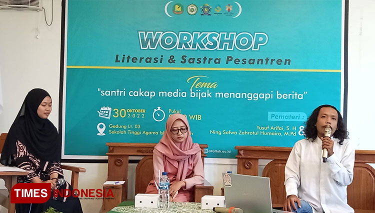 Workshop Literasi dan Sastra Pesantren, TIMES Indonesia Ajak Santri Pacitan Menulis Berita Positif