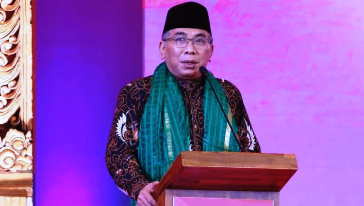 KH Yahya Cholil Staquf schloss am Donnerstag (3.11.2022) offiziell das G20-Religionsforum (Forum R20) im Grand Hyat Hotel Nusa Dua, Bali. (Foto: NU)
