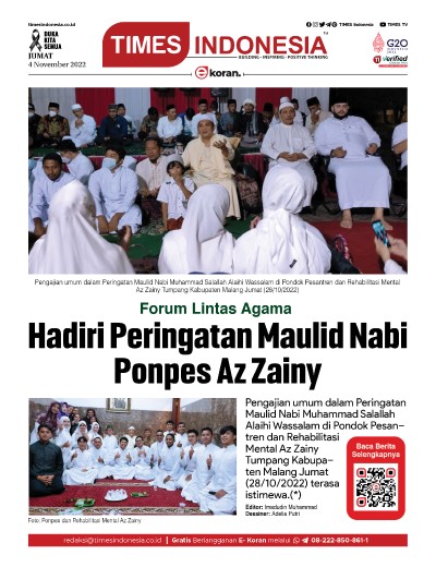 Edisi Jumat, 4 November 2022: E-Koran, Bacaan Positif Masyarakat 5.0
