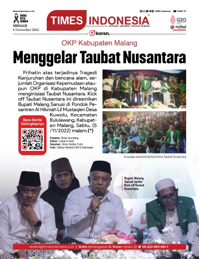 Edisi Minggu, 6 November 2022: E-Koran, Bacaan Positif Masyarakat 5.0