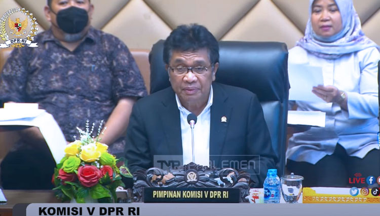 Wakil Ketua Komisi V Ridwan Bae - (FOTO: dok Tayangan Yt @Komisi V DPR RI)