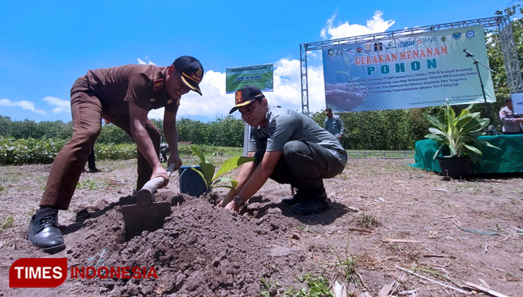 Kolaborasi Jaga Kelestarian, Perhutani Dan Kejari Banyuwangi Tanam ...