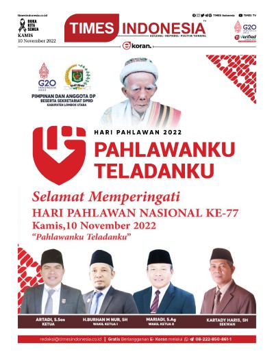 Edisi Kamis, 10 November 2022: E-Koran, Bacaan Positif Masyarakat 5.0