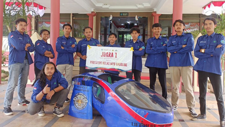 Membanggakan, Prototipe Mobil Hemat Energi Kelas Bahan Bakar Gasoline Antarkan Polije Raih Juara 1