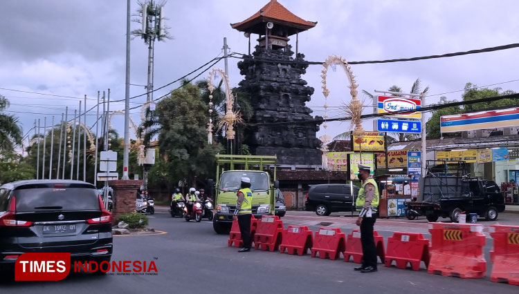 Police securing  Nusa Dua area, Bali for G20 Indonesia.  (Photo: Doc TIMES Indonesia)