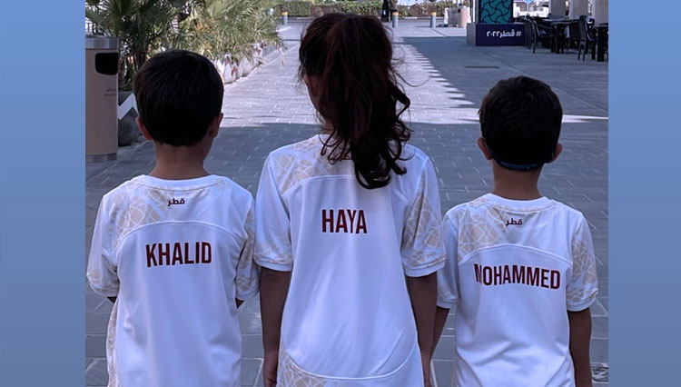 Pernak pernik dan antusias anak-anak Qatar menyambut Piala Dunia 2022. (FOTO: @Qatar Football Association/ Instagram )