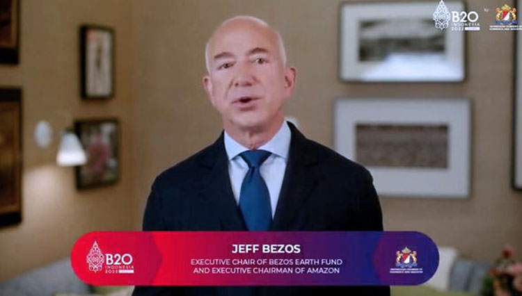 Jeff Bezos Ajak Pemerintah dan Penguasaha Swasta  Berkolaborasi Hadapi Tantangan Inflasi dan Krisis Iklim