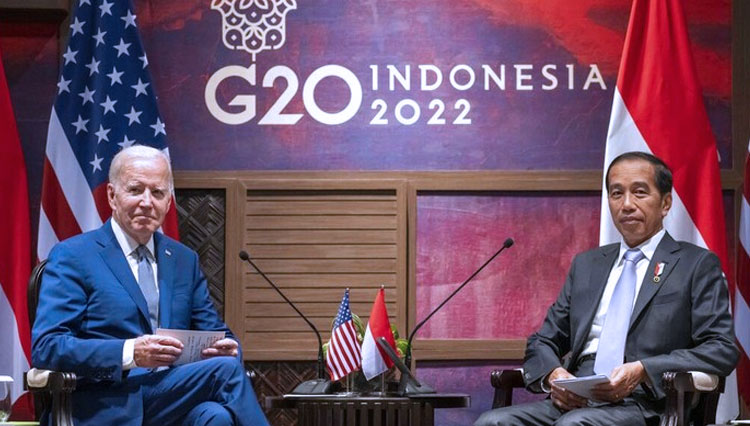 Pertemuan Bilateral G20 Indonesia, RI dan AS Bahas Penanganan Krisis Global