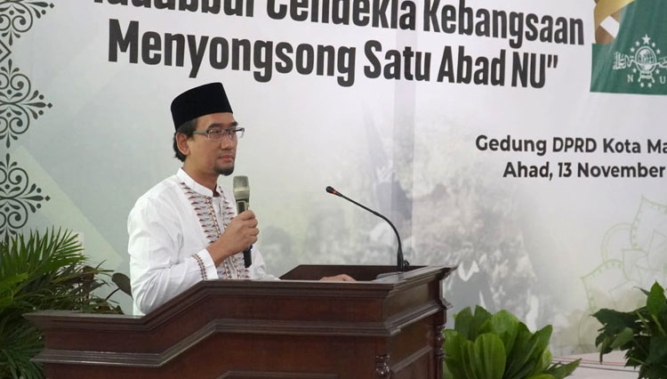 Rektor Universitas Brawijaya, Profesor Widodo, menyambut baik pelantikan ISNU UB dilaksanakan di luar zona kampus.