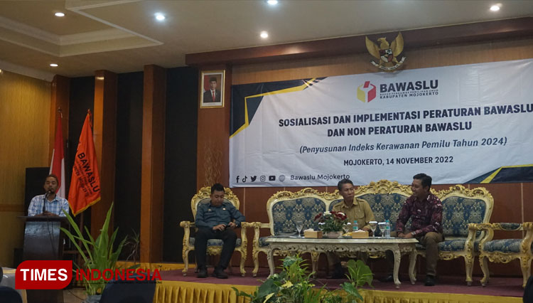 Bawaslu Kabupaten Mojokerto Susun IKP 2024, Tahap Pencalonan Dianggap Riskan