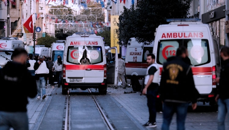 Ledakan di Istanbul Turki, Belasan Terluka dan Ada Kematian