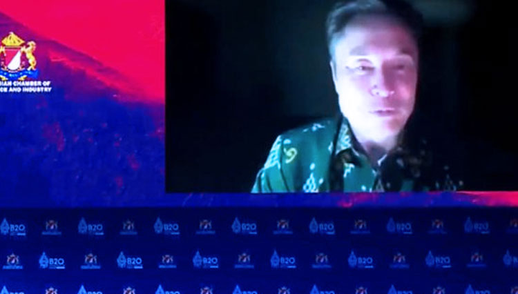 G20 Indonesia: Elon Musk Gunakan Lilin Akibat Mati Lampu
