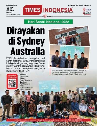 Edisi Selasa, 15 November 2022: E-Koran, Bacaan Positif Masyarakat 5.0