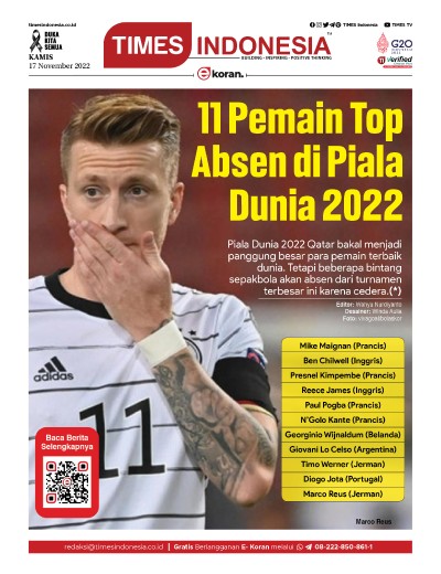 Edisi Kamis, 17 November 2022: E-Koran, Bacaan Positif Masyarakat 5.0
