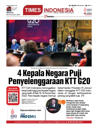 Edisi Minggu, 20 November 2022: E-Koran, Bacaan Positif Masyarakat 5.0