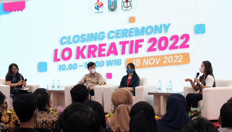 Suasana closing ceremony LO Kreatif 2022 (Foto: Bunga/TIMES Indonesia)