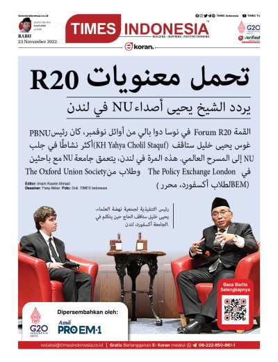 Edisi Rabu, 23 November 2022: E-Koran, Bacaan Positif Masyarakat 5.0