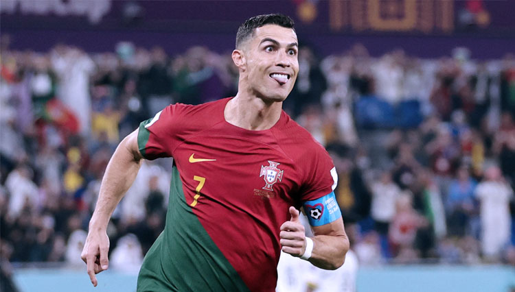 Cristiano Ronaldo, Pemain Pertama yang Cetak Gol di 5 Piala Dunia