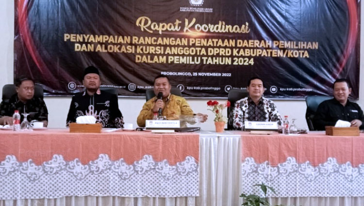 KPU Kabupaten Probolinggo Tawarkan 2 Rancangan Dapil Baru, Bagini Tanggapan Parpol
