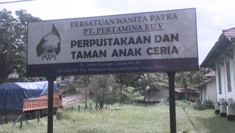 Penanda, Perpustakaan PWP RU Balikpapan dibuka kembali. (Foto: PWP RU Balikpapan)
