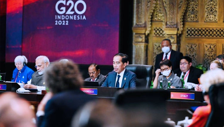 Der indonesische Präsident Jokowi eröffnet den G20-Gipfel in Indonesien. (Foto: Media G20 Indonesia)