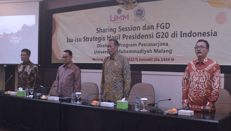 UMM dan Kemlu RI Pecahkan Cara Implementasi Hasil G20 Indonesia 