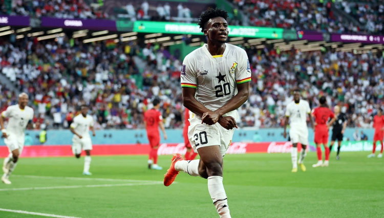 Mohammed Kudus akan membawa misi balas dendam saat Ghana bertemu dengan Uruguay di laga terakhir fase grup H Piala Dunia 2022. (foto: FIFA)